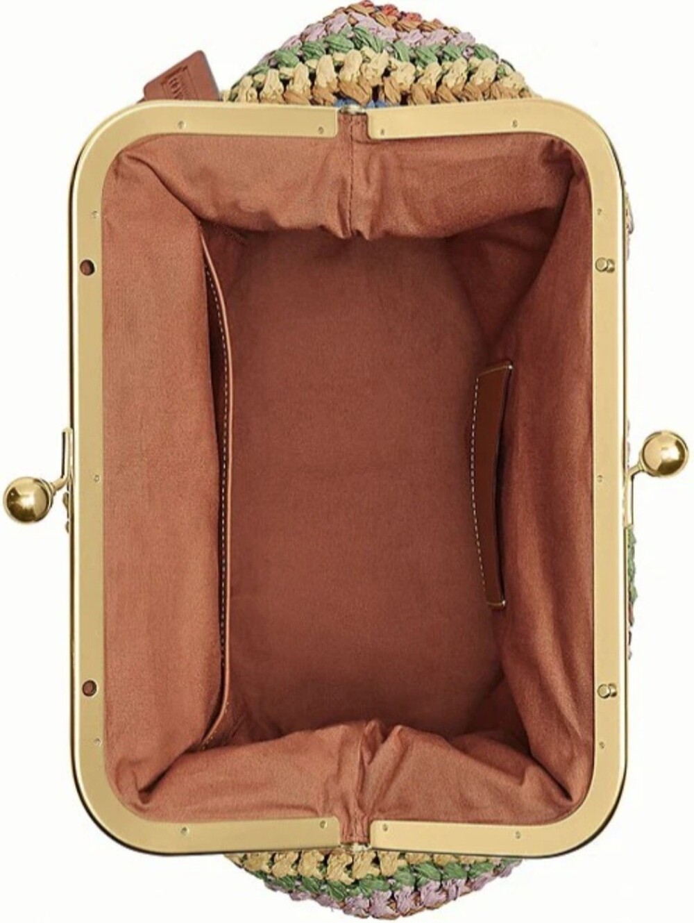 COACH Kisslock Medium Multi Straw Frame Bag 27 - Picture 11 of 12